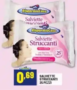 Risparmio Casa Salviette struccanti 25 pezzi offerta