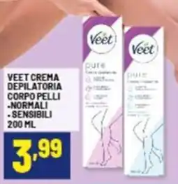 Risparmio Casa Veet crema depilatoria corpo pelli offerta