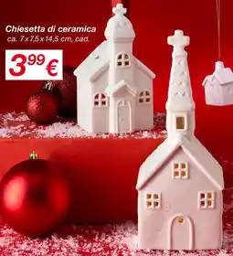KiK Chiesetta di ceramica offerta