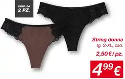 KiK String donna offerta