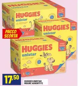 Risparmio Casa Huggies unistar misure assortite offerta