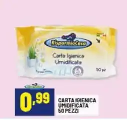 Risparmio Casa Carta igienica umidificata 50 pezzi offerta