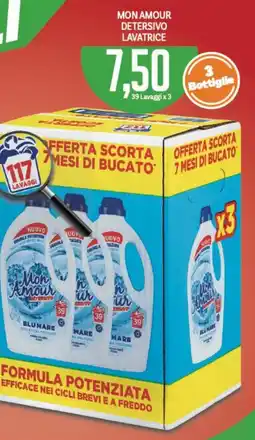 Supermercati Piccolo Mon amour detersivo lavatrice offerta
