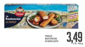 Supermercati Piccolo Findus bastoncini di merluzzo offerta
