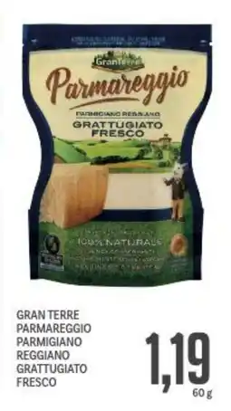 Supermercati Piccolo Gran terre parmareggio parmigiano reggiano grattugiato fresco offerta