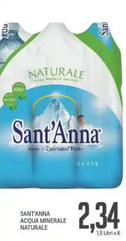 Supermercati Piccolo Sant'anna acqua minerale naturale offerta