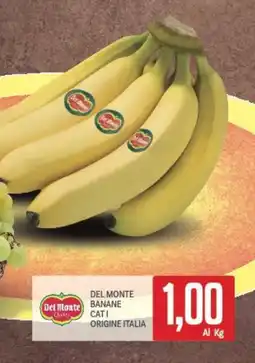 Supermercati Piccolo Del monte banane offerta