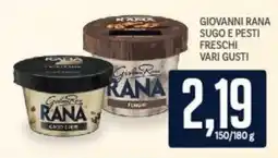 Supermercati Piccolo Giovanni rana sugo e pesti freschi vari gusti offerta