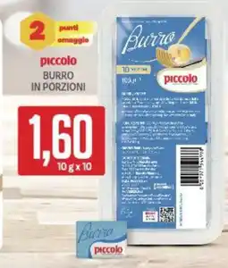 Supermercati Piccolo Piccolo burro in porzioni offerta