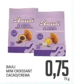Supermercati Piccolo Bauli mini croissant cacao/crema offerta