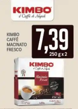 Supermercati Piccolo Kimbo caffè macinato fresco offerta