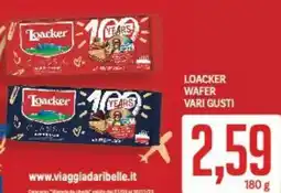 Supermercati Piccolo Loacker wafer vari gusti offerta