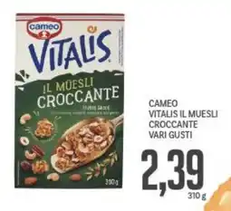 Supermercati Piccolo Cameo vitalis il muesli croccante vari gusti offerta