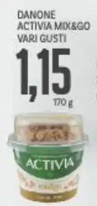 Supermercati Piccolo Danone activia mix&go vari gusti offerta