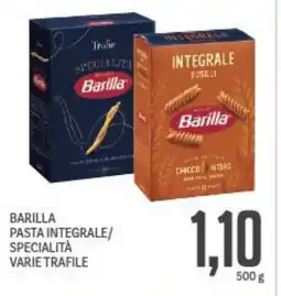 Supermercati Piccolo Barilla pasta integrale/ specialità varie trafile offerta