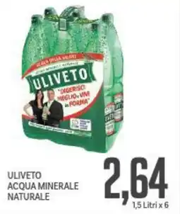 Supermercati Piccolo Uliveto acqua minerale naturale offerta