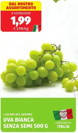 ALDI I colori del sapore uva bianca senza semi offerta