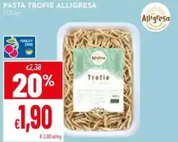 Pan Pasta trofie ALLIGRESA offerta