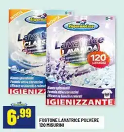 Risparmio Casa Fustone lavatrice polvere 120 misurini offerta