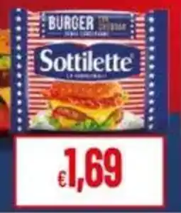 Pan Burger sottilette offerta