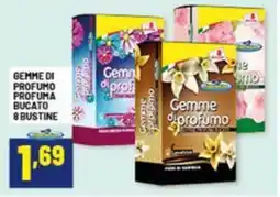 Risparmio Casa Gemme di profumo profuma bucato 8 bustine offerta