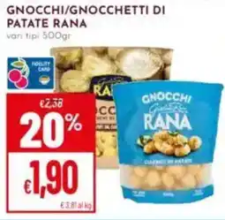 Pan Gnocchi/gnocchetti di patate RANA offerta