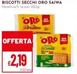 Pan Biscotti secchi oro SAIWA offerta