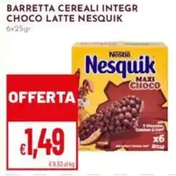 Pan Barretta cereali integr choco latte nesquik NESTLE offerta