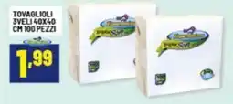 Risparmio Casa Tovaglioli 3veli 40x40 cm 100 pezzi offerta