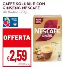 Pan Caffè solubile con ginseng NESCAFÉ offerta