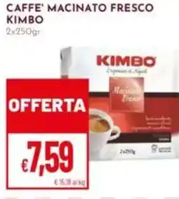 Pan Caffe' macinato fresco KIMBO offerta