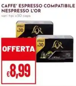Pan Caffe' espresso compatibile nespresso L'OR offerta