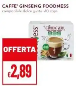 Pan Caffe' ginseng FOODNESS offerta