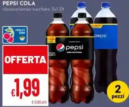 Pan PEPSI COLA classica/senza zucchero offerta