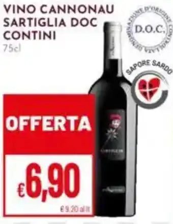 Pan Vino cannonau sartiglia doc CONTINI offerta