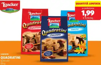 ALDI Loacker quadratini offerta