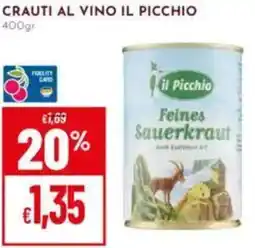 Pan Crauti al vino IL PICCHIO offerta