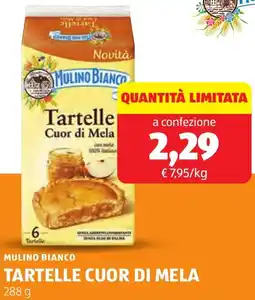 ALDI Mulino bianco tartelle cuor di mela offerta