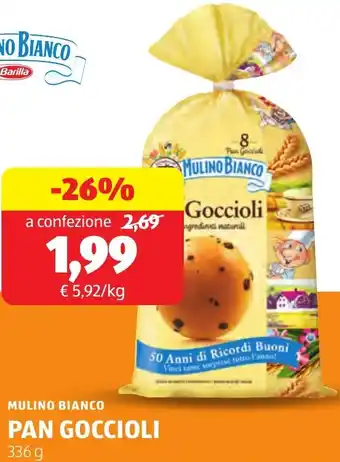 ALDI Mulino bianco pan goccioli offerta