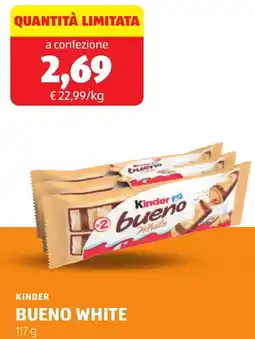 ALDI Kinder bueno white offerta