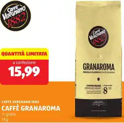 ALDI Caffe vergnano 1882 caffè granaroma offerta