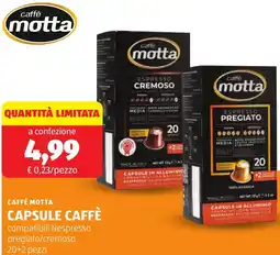 ALDI Caffè motta capsule caffè offerta