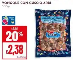 Pan Vongole con guscio ARBI offerta
