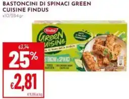 Pan Bastoncini di spinaci green cuisine FINDUS x10 offerta
