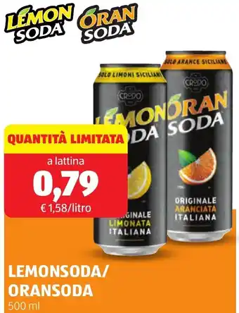 ALDI Lemonsoda/ oransoda offerta