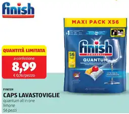 ALDI Finish caps lavastoviglie offerta