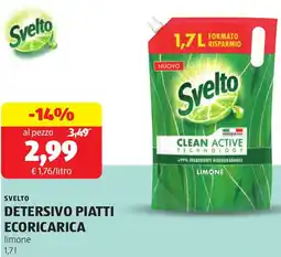 ALDI Svelto detersivo piatti ecoricarica offerta