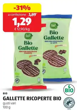 ALDI Bio gallette ricoperte bio offerta