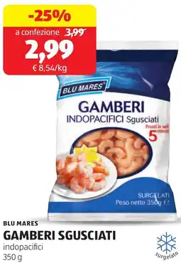 ALDI Blu mares gamberi sgusciati offerta