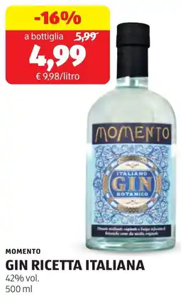 ALDI Momento gin ricetta italiana offerta